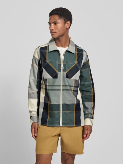 Barbour regular fit overhemdjack van puur katoen model 'ETTRICK' Olijfgroen - 4