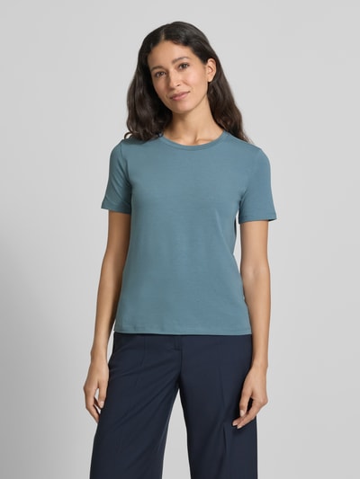 MM T-shirt o kroju regular fit z czystej bawełny model ‘MULINO’ Jasnoniebieski 4