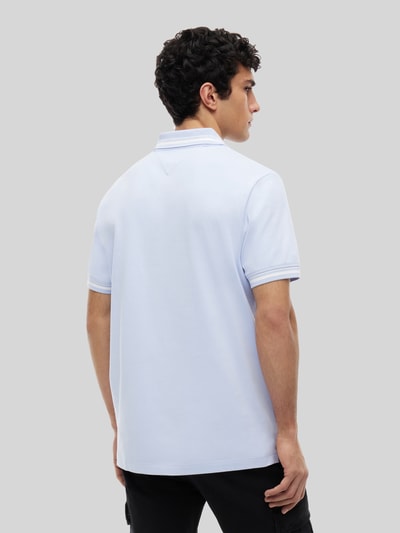 Tommy Jeans Regular Fit Poloshirt aus reiner Baumwolle Hellblau 5