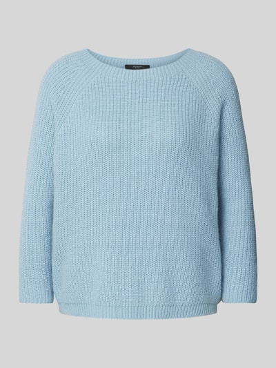 Weekend Max Mara Strickpullover mit Rundhalsausschnitt Modell 'XENO' Hellblau 2