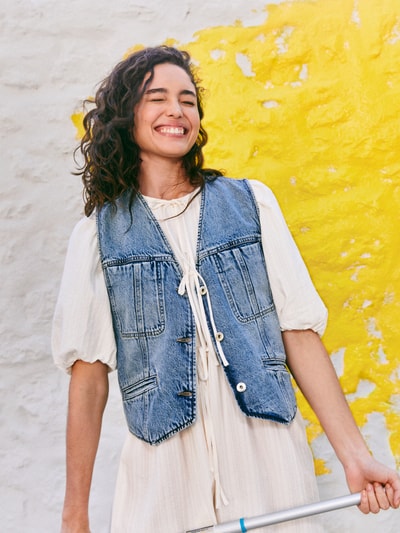 Jake*s Casual Mini-jurk met vetersluiting Offwhite - 6