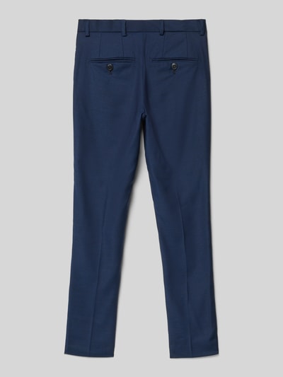 JACK & JONES Spodnie z zakładkami w pasie o kroju regular fit z dodatkiem wełny model ‘SOLARIS’ Granatowy 3