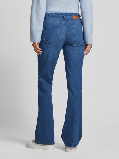 Raffaello Rossi Flared jeans met 5-pocketmodel, model 'VIC' Donkerblauw - 5