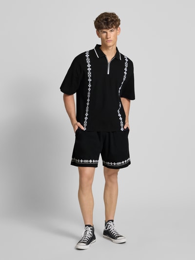 Review X MATW Poloshirt met korte ritssluiting Zwart - 1