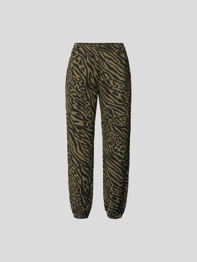Dundas Sweathose mit Animal-Print Olivgrün 2