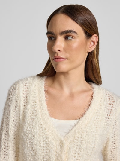 Guess Strickjacke mit Lochmuster Modell 'BEA' Offwhite 3
