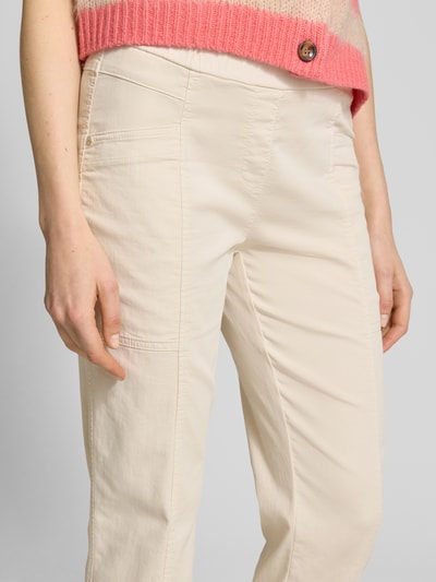 TONI Regular fit joggingbroek met verkort model, model 'Sue' Zand - 3