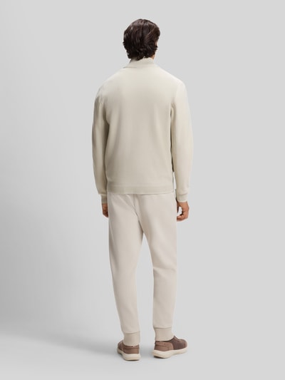 BOSS Green Regular Fit Strickjacke aus Viskose-Mix Offwhite 5