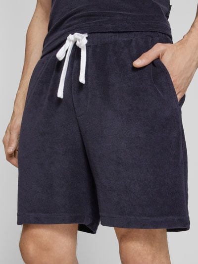 Strellson Sweatshorts mit Strukturmuster Modell 'Joseph' Dunkelblau 3