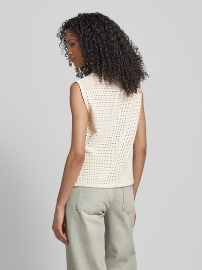 Someday Gebreide pullover met ajourpatroon, model 'Klarita' Beige - 5