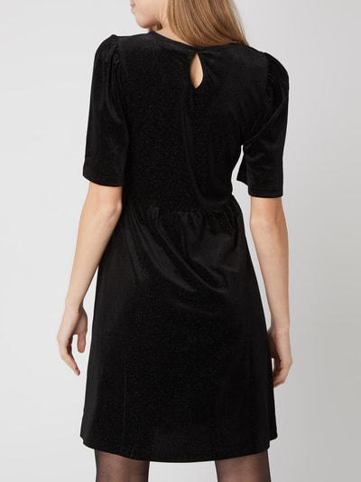 ICHI Kleid aus Samt Modell 'Rianna' Black 5