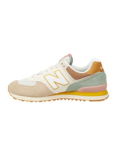 New Balance Sneakersy ze skóry welurowej i siateczki model ‘ML574’ Piaskowy 3