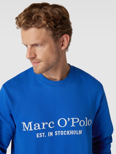 Marc O'Polo Sweatshirt mit Label-Stitching Royal 3