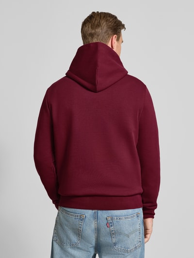 Polo Ralph Lauren Hoodie mit Label-Stitching und Känguru-Tasche Bordeaux 5