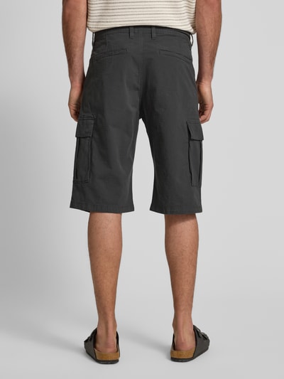 s.Oliver BLACK LABEL Bermudy cargo o kroju relaxed fit z mieszanki bawełny i elastanu Antracytowy 5