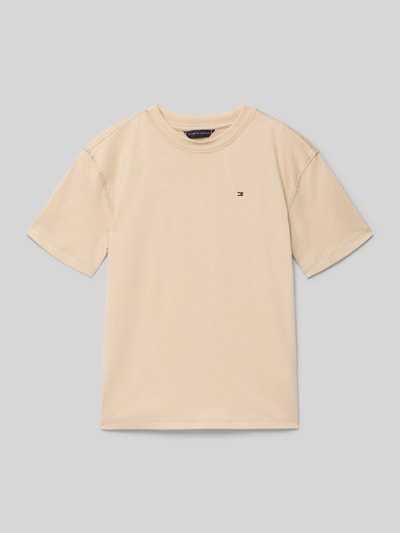 Tommy Hilfiger Teens Regular Fit T-Shirt aus reiner Baumwolle  Sand 1
