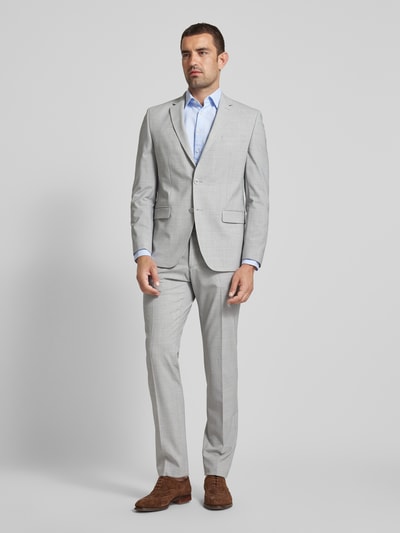 HECHTER PARIS Slim fit colbert met paspelzak op de borst Middengrijs - 1