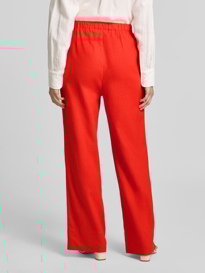 GUIDO MARIA KRETSCHMER WOMAN Stoffhose aus Leinen-Viskose-Mix Modell 'MATHILDA' Hellrot 5