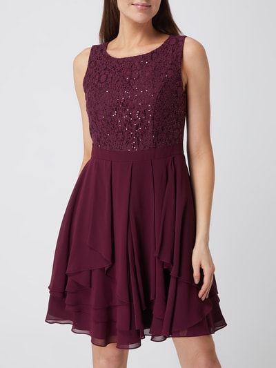 Jake*s Cocktail Cocktailkleid aus Spitze und Chiffon  Purple 4