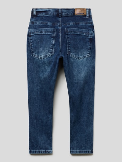 Blue Effect Loose fit jeans in destroyed-look Donkerblauw - 3