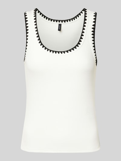 Vero Moda Slim Fit Tank Top mit Rundhalsausschnitt Modell 'VIOLA' Weiss 1