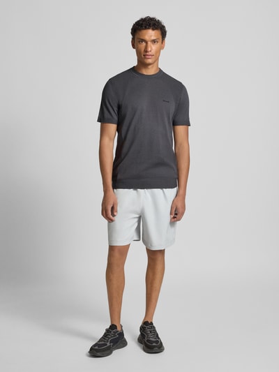 BOSS Green Regular Fit T-Shirt aus Baumwoll-Mix Modell 'MOMENTUM' Dunkelgrau 1
