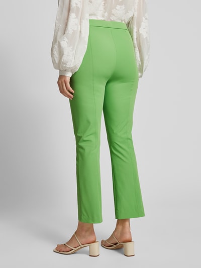 Raffaello Rossi Slim fit stoffen broek met vaste persplooien, model 'MACY' Groen - 5