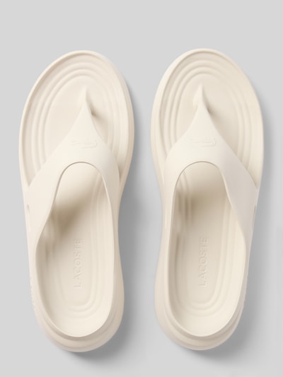 Lacoste Teenslippers met label in reliëf Offwhite - 3