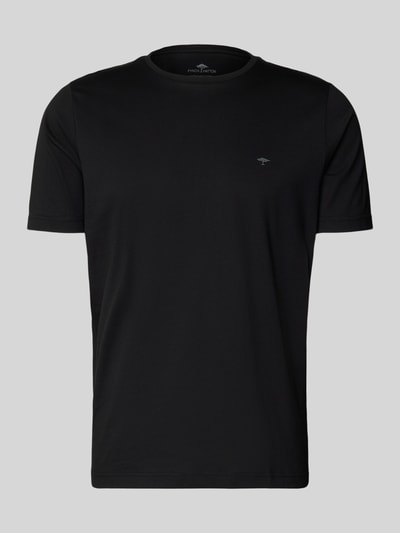 Fynch-Hatton T-shirt z nadrukiem z logo Czarny 2