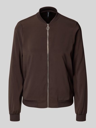 Vero Moda Regular Fit Blouson mit Stehkragen Modell 'COCO' Schoko 2