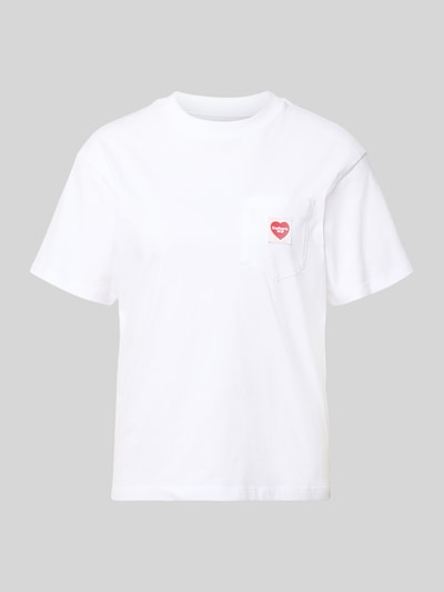 Carhartt Work In Progress T-Shirt mit Label-Patch Weiss 2