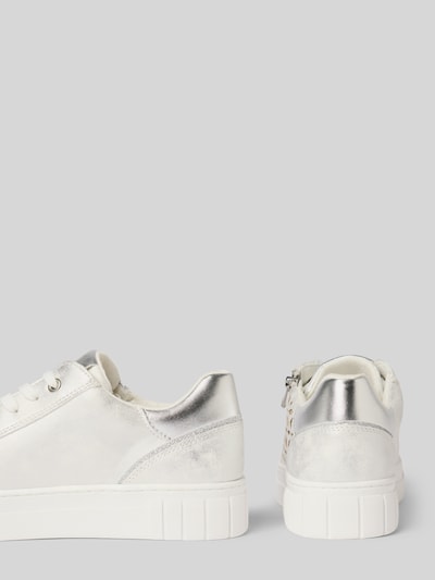Marco Tozzi Sneakersy z wiązaniem i zapięciem na zamek błyskawiczny Srebrny 2