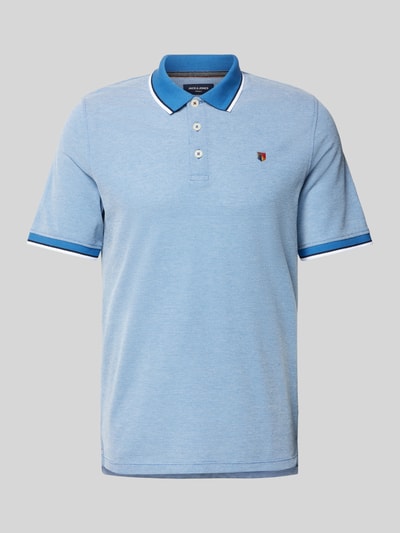 Jack & Jones Premium Regular Fit Poloshirt mit Logo-Stitching Modell 'BLUWIN' Hellblau 2