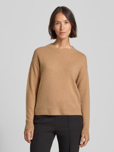 Christian Berg Woman Wollen pullover met ronde hals Camel - 4