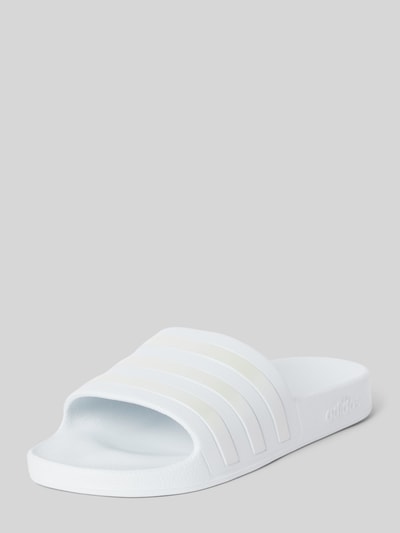 ADIDAS SPORTSWEAR Slides mit Label-Detail Modell 'ADILETTE AQUA' Silber 1