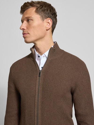 MCNEAL Strickjacke mit Reißverschluss Hellbraun Melange 3