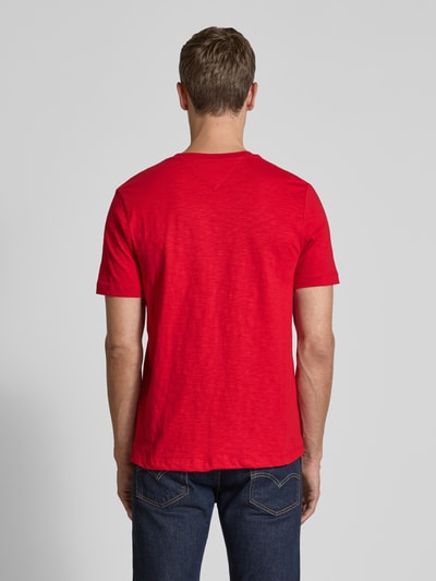 Tommy Hilfiger Regular fit T-shirt van puur katoen Rood - 5