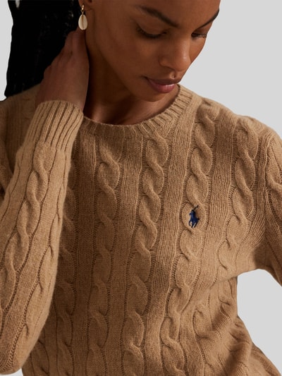 Polo Ralph Lauren Regular Fit Pullover aus Woll-Kaschmir-Mix 'JULIANNA' Camel 3