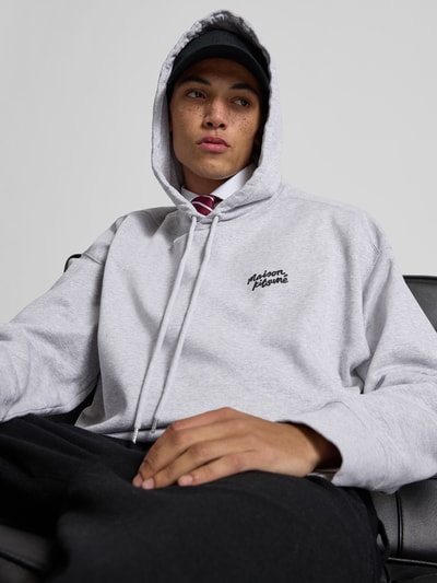 MAISON KITSUNÉ Hoodie mit Kapuze Hellgrau Melange 3