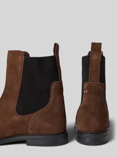 Tommy Hilfiger Chelsea Boots aus Rindsnappa Dunkelbraun 2