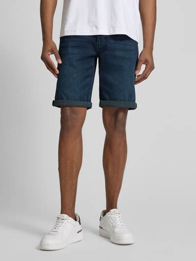 Christian Berg Men Bermuda met 5-pocketmodel Rookblauw - 4