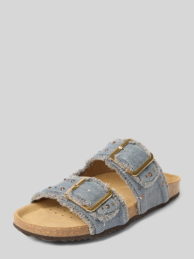Geox Slippers in denimlook, model 'BRIONIA' Blauw - 1