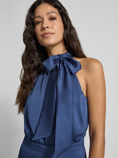 Swing Jumpsuit met opstaande kraag Blauw - 3