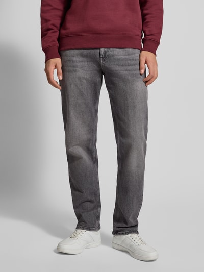 Tommy Jeans Jeansy o kroju straight fit z mieszanki bawełny Średnioszary 4