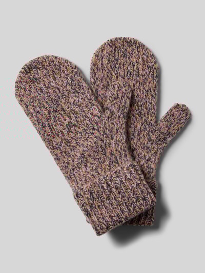 Christian Berg Woman Handschuhe mit geripptem Abschluss Hellrosa 1