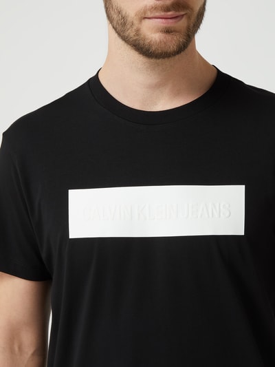 Calvin Klein Jeans T-shirt z logo Czarny 3
