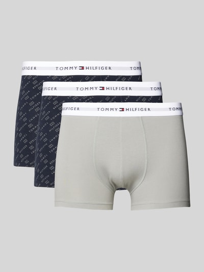 Tommy Hilfiger Trunks mit elastischem Logo-Bund im 3er-Pack Marine 1