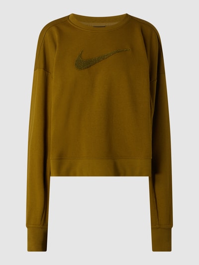 NIKE TRAINING Bluza z wyhaftowanym logo  Khaki 2