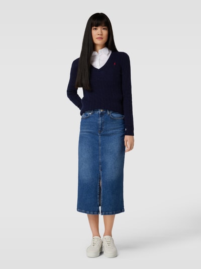 Polo Ralph Lauren Strickpullover mit Kaschmir-Anteil Modell 'KIMBERLY' Marine 1