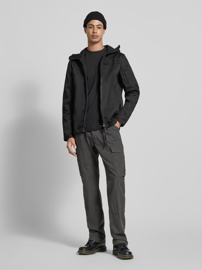 G-Star RAW Regular Fit Regenjacke mit Reißverschluss Modell 'Batt' Black 1
